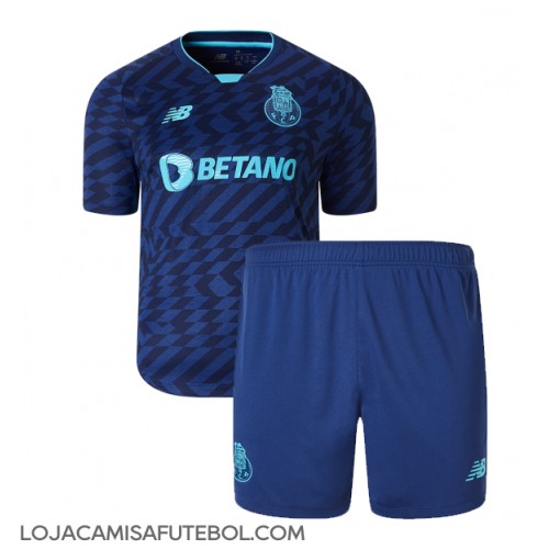 Camisa de Futebol Porto Equipamento Alternativo Infantil 2024-25 Manga Curta (+ Calças curtas)